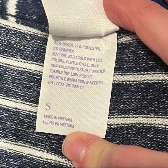 NWT Stars Above Blue Striped Perfectly Cozy Romper Size Small - Picture 8 of 10